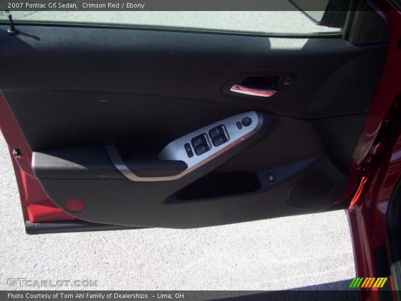 Crimson Red / Ebony 2007 Pontiac G6 Sedan