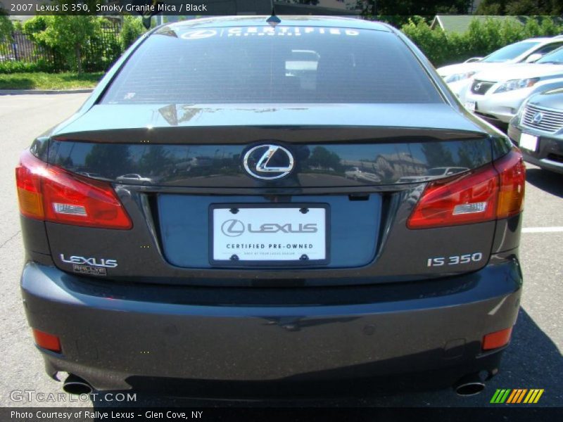 Smoky Granite Mica / Black 2007 Lexus IS 350
