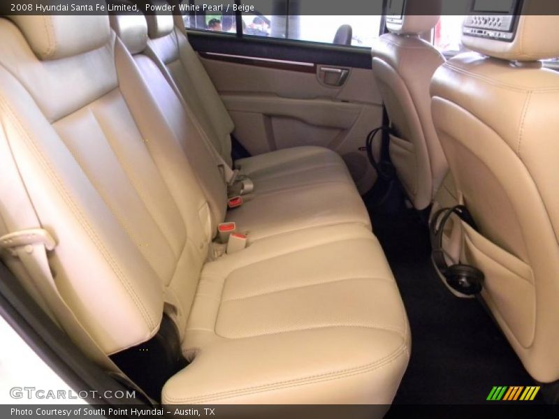Powder White Pearl / Beige 2008 Hyundai Santa Fe Limited