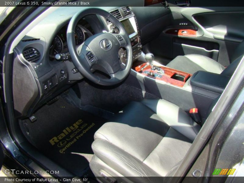 Smoky Granite Mica / Black 2007 Lexus IS 350