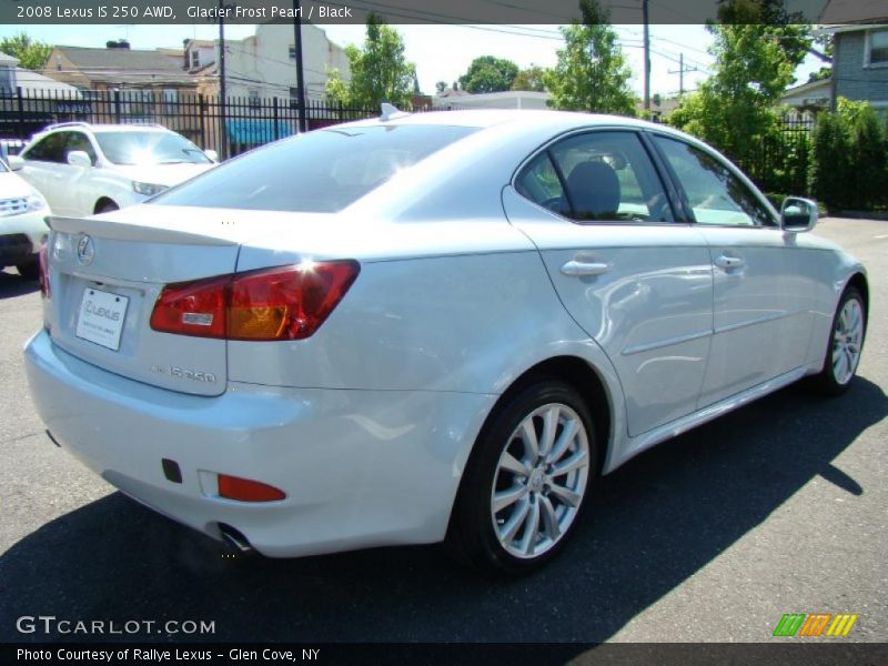 Glacier Frost Pearl / Black 2008 Lexus IS 250 AWD