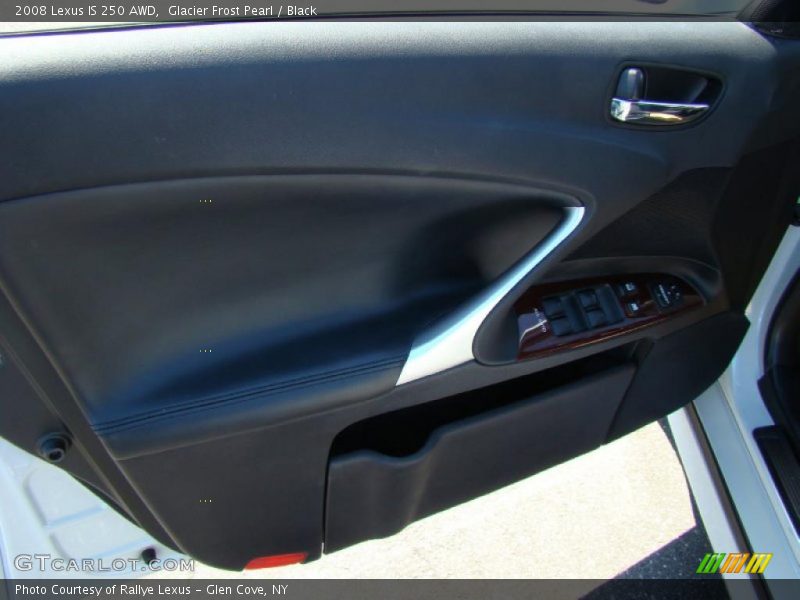 Glacier Frost Pearl / Black 2008 Lexus IS 250 AWD