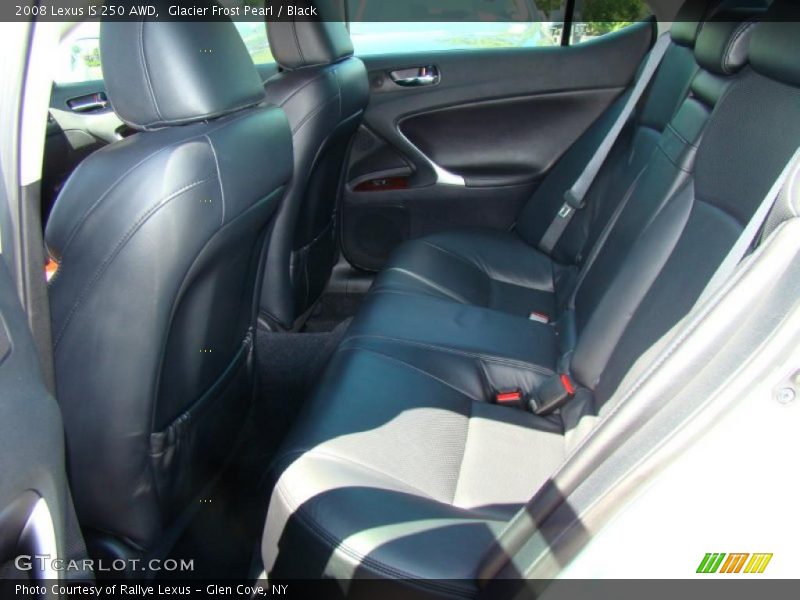 Glacier Frost Pearl / Black 2008 Lexus IS 250 AWD