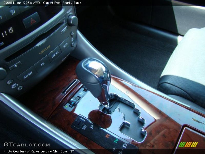 Glacier Frost Pearl / Black 2008 Lexus IS 250 AWD
