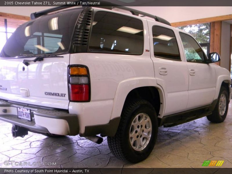 Summit White / Tan/Neutral 2005 Chevrolet Tahoe Z71