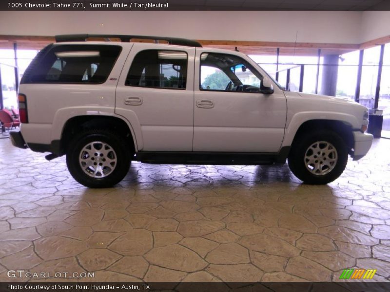 Summit White / Tan/Neutral 2005 Chevrolet Tahoe Z71