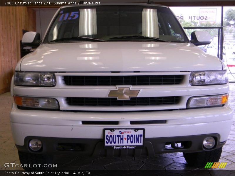 Summit White / Tan/Neutral 2005 Chevrolet Tahoe Z71