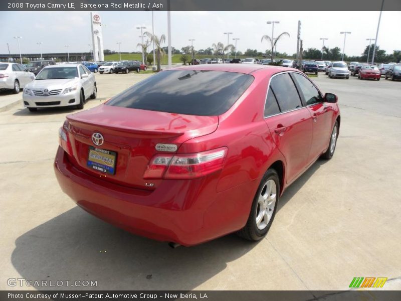 Barcelona Red Metallic / Ash 2008 Toyota Camry LE