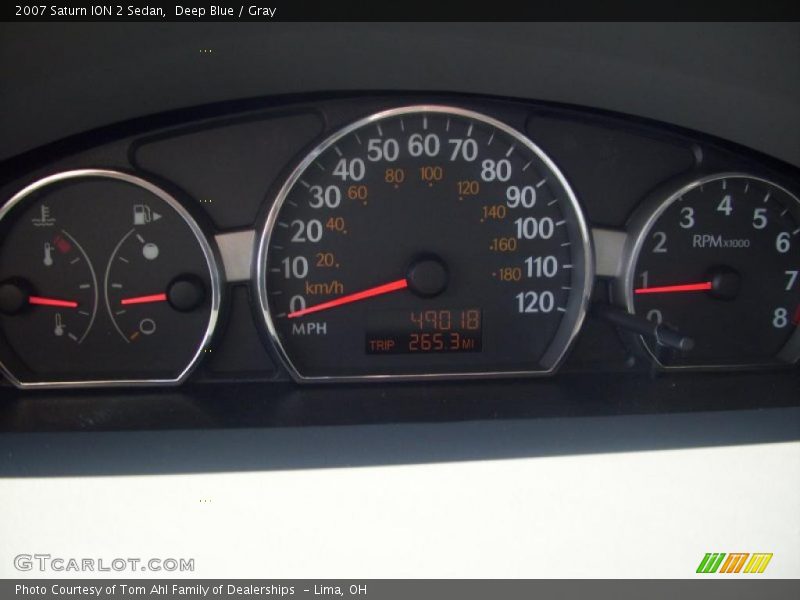 Deep Blue / Gray 2007 Saturn ION 2 Sedan
