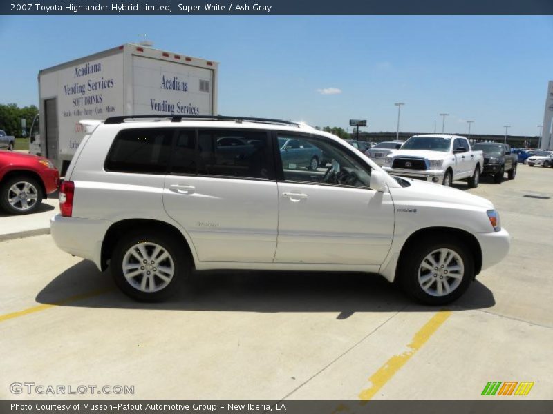 Super White / Ash Gray 2007 Toyota Highlander Hybrid Limited