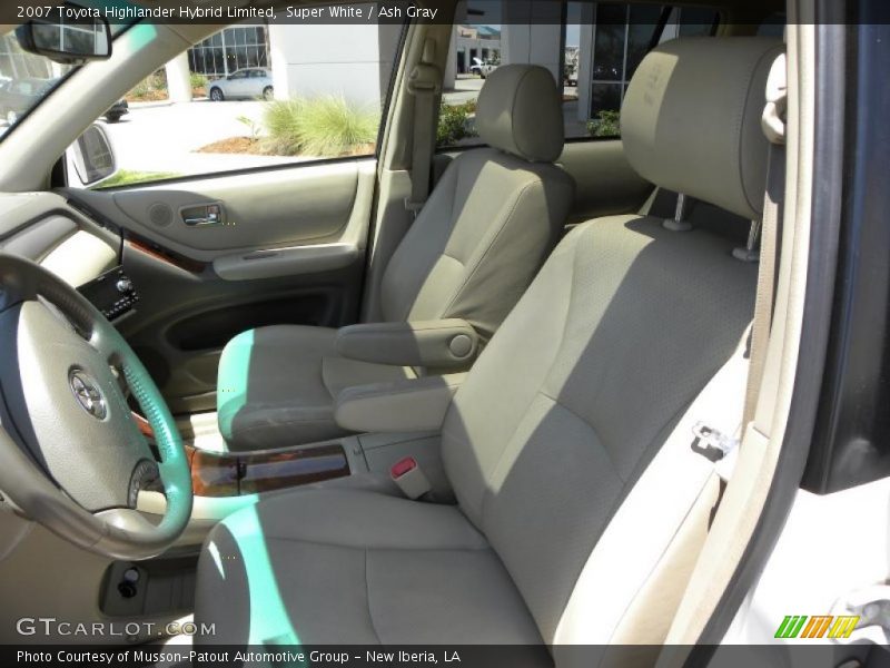 Super White / Ash Gray 2007 Toyota Highlander Hybrid Limited