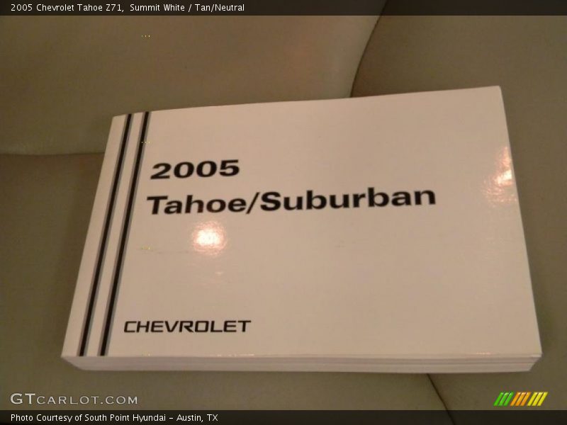 Summit White / Tan/Neutral 2005 Chevrolet Tahoe Z71