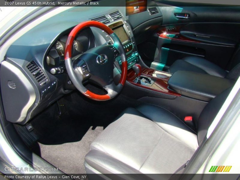 Mercury Metallic / Black 2007 Lexus GS 450h Hybrid