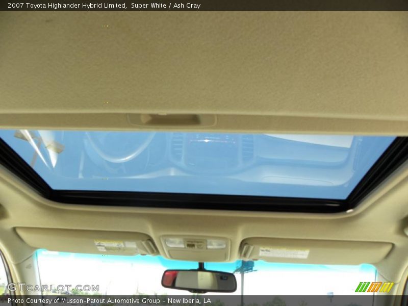 Super White / Ash Gray 2007 Toyota Highlander Hybrid Limited