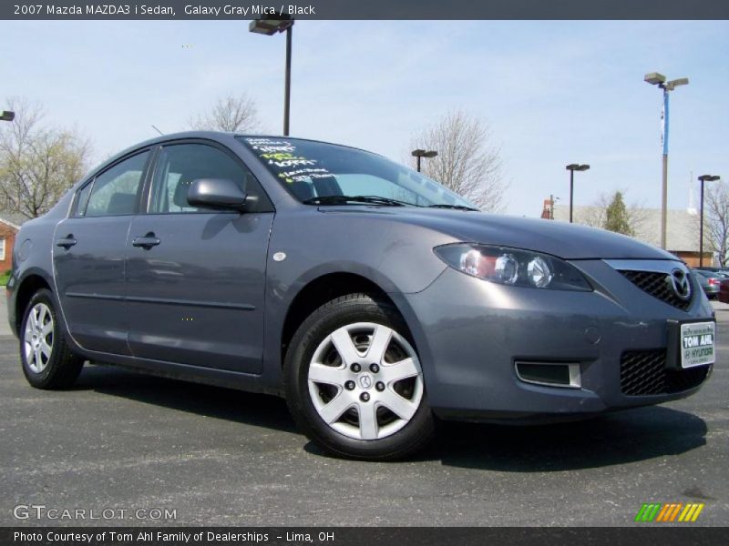 Galaxy Gray Mica / Black 2007 Mazda MAZDA3 i Sedan