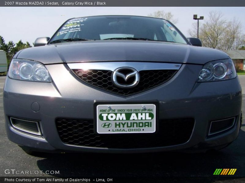 Galaxy Gray Mica / Black 2007 Mazda MAZDA3 i Sedan