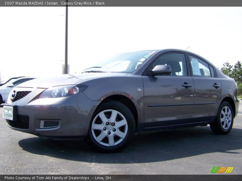 Galaxy Gray Mica / Black 2007 Mazda MAZDA3 i Sedan