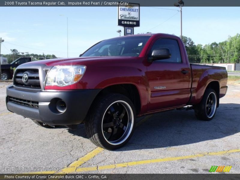 Impulse Red Pearl / Graphite Gray 2008 Toyota Tacoma Regular Cab