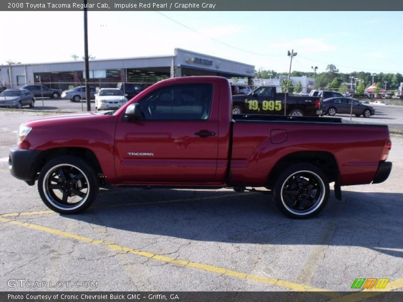 Impulse Red Pearl / Graphite Gray 2008 Toyota Tacoma Regular Cab