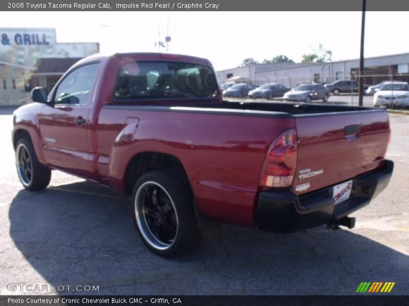 Impulse Red Pearl / Graphite Gray 2008 Toyota Tacoma Regular Cab