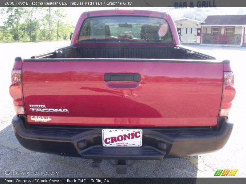 Impulse Red Pearl / Graphite Gray 2008 Toyota Tacoma Regular Cab