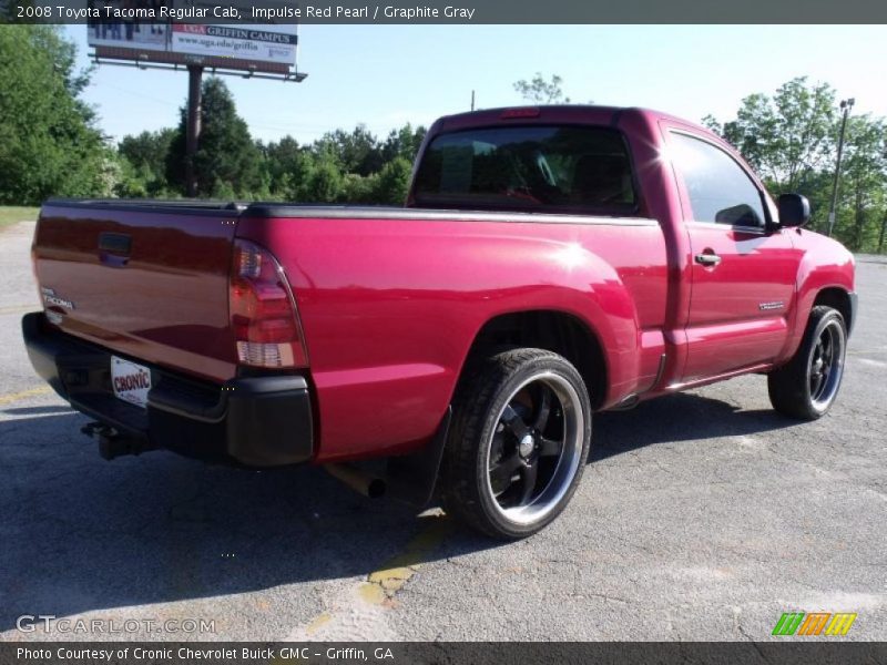 Impulse Red Pearl / Graphite Gray 2008 Toyota Tacoma Regular Cab