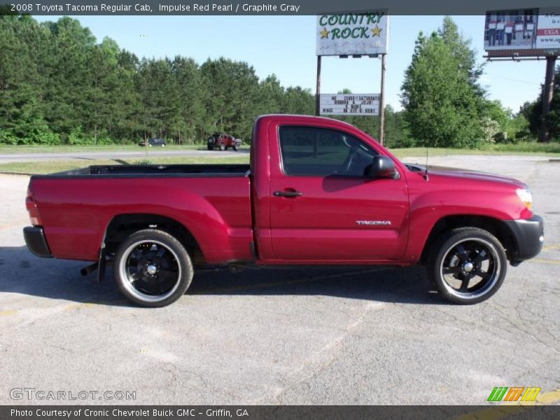 Impulse Red Pearl / Graphite Gray 2008 Toyota Tacoma Regular Cab