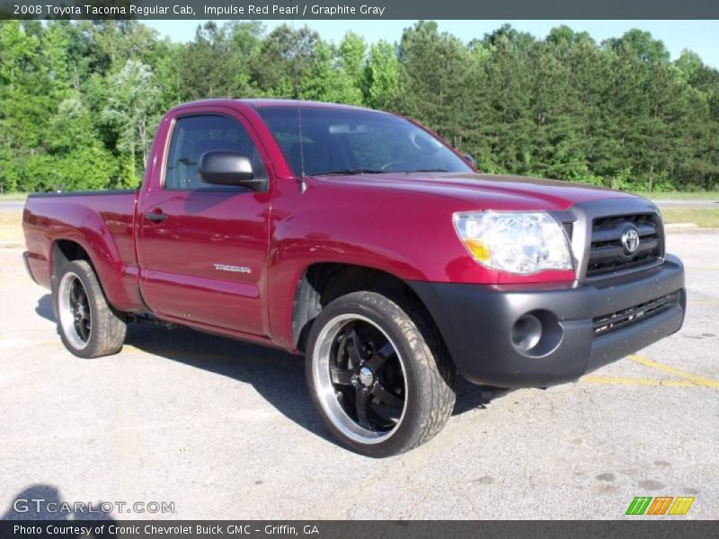 Impulse Red Pearl / Graphite Gray 2008 Toyota Tacoma Regular Cab