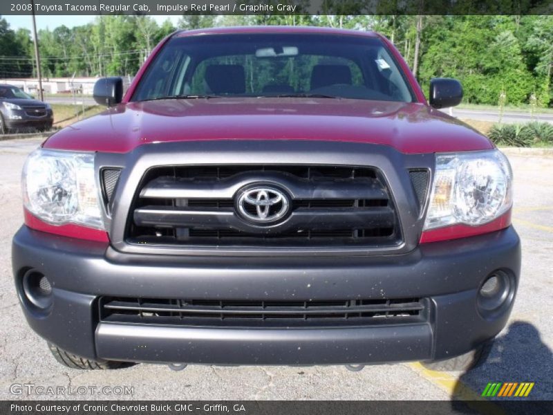 Impulse Red Pearl / Graphite Gray 2008 Toyota Tacoma Regular Cab