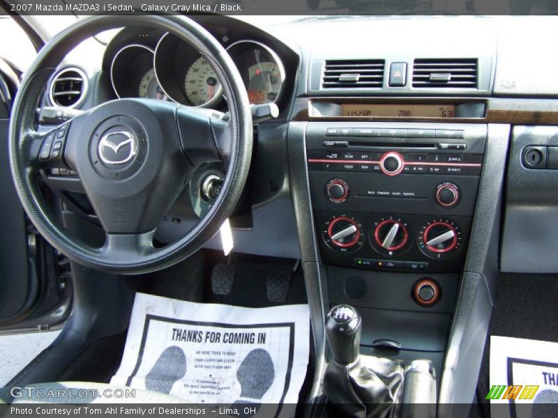 Galaxy Gray Mica / Black 2007 Mazda MAZDA3 i Sedan