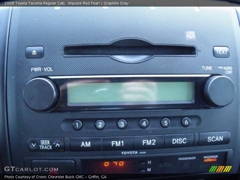 Impulse Red Pearl / Graphite Gray 2008 Toyota Tacoma Regular Cab
