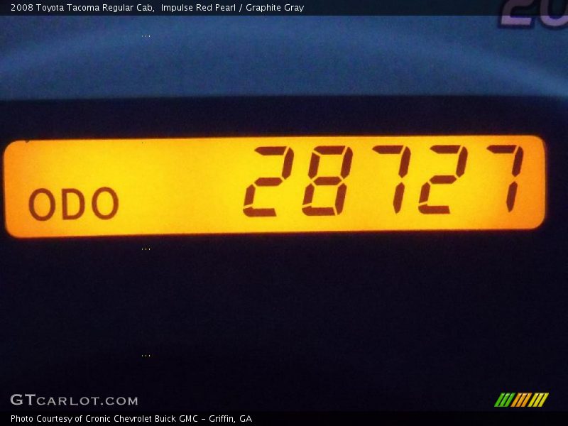 Impulse Red Pearl / Graphite Gray 2008 Toyota Tacoma Regular Cab