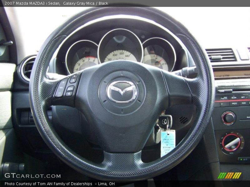 Galaxy Gray Mica / Black 2007 Mazda MAZDA3 i Sedan