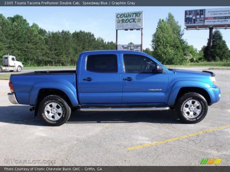 Speedway Blue / Graphite Gray 2005 Toyota Tacoma PreRunner Double Cab
