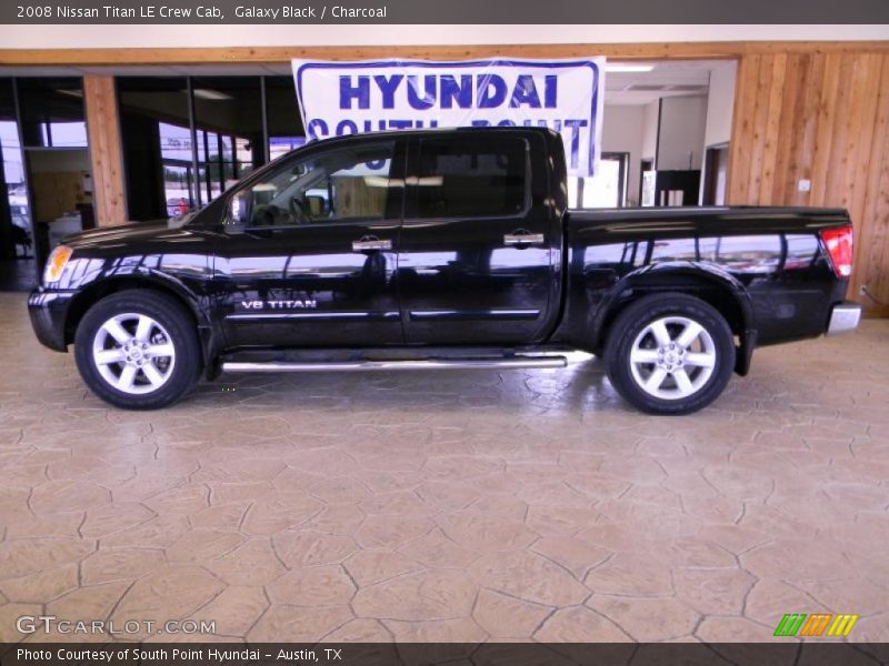 Galaxy Black / Charcoal 2008 Nissan Titan LE Crew Cab