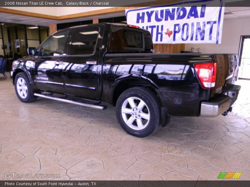 Galaxy Black / Charcoal 2008 Nissan Titan LE Crew Cab