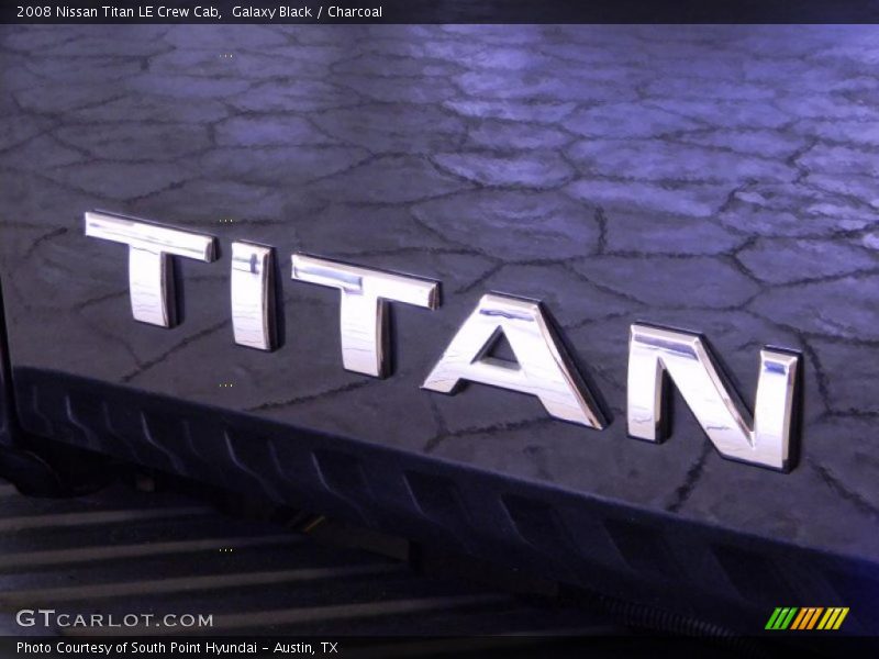 Galaxy Black / Charcoal 2008 Nissan Titan LE Crew Cab