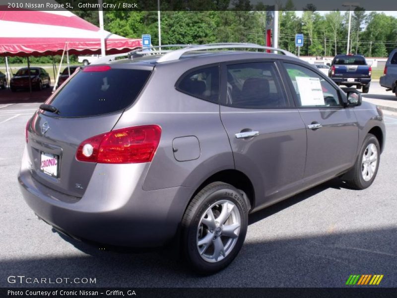 Gotham Gray / Black 2010 Nissan Rogue SL
