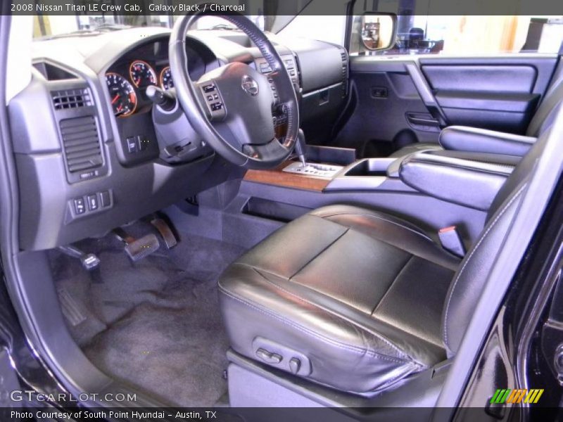 Galaxy Black / Charcoal 2008 Nissan Titan LE Crew Cab