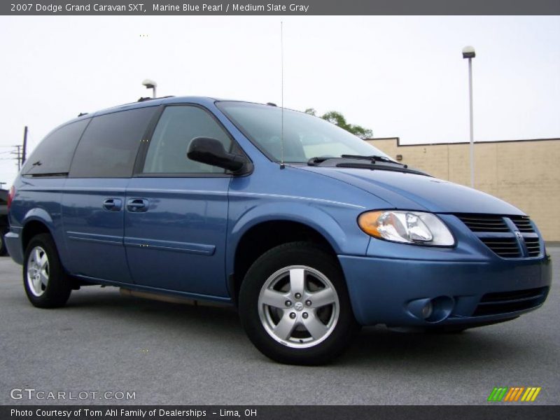 Marine Blue Pearl / Medium Slate Gray 2007 Dodge Grand Caravan SXT
