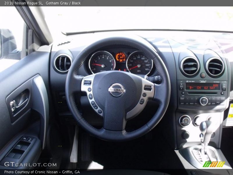 Gotham Gray / Black 2010 Nissan Rogue SL