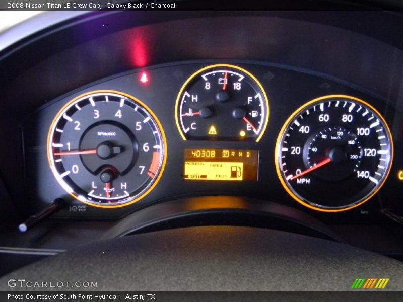Galaxy Black / Charcoal 2008 Nissan Titan LE Crew Cab