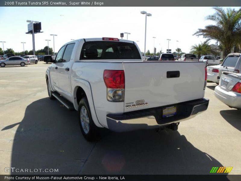Super White / Beige 2008 Toyota Tundra SR5 CrewMax