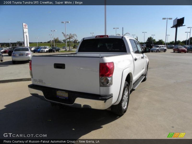 Super White / Beige 2008 Toyota Tundra SR5 CrewMax