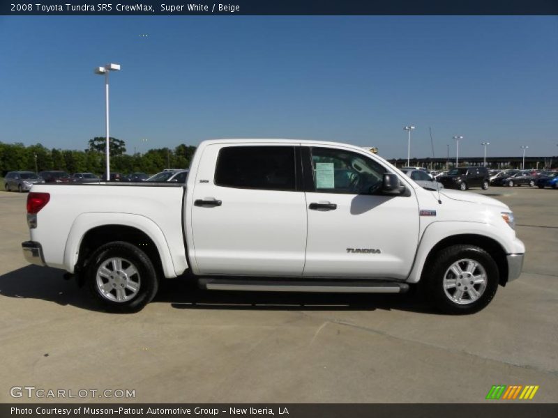 Super White / Beige 2008 Toyota Tundra SR5 CrewMax
