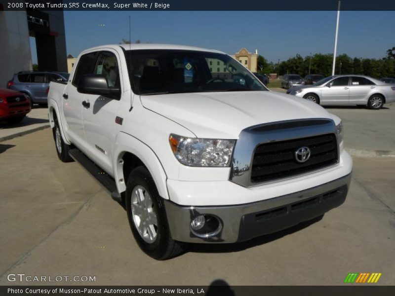 Super White / Beige 2008 Toyota Tundra SR5 CrewMax