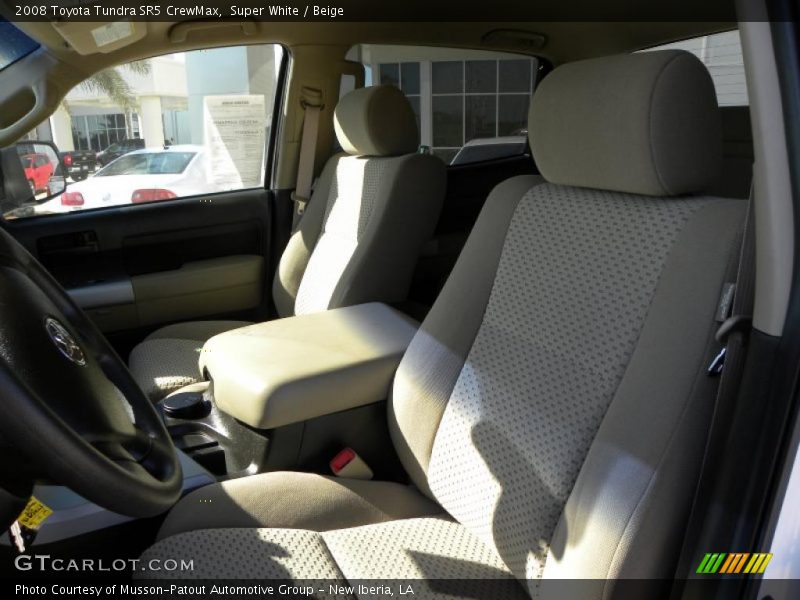Super White / Beige 2008 Toyota Tundra SR5 CrewMax
