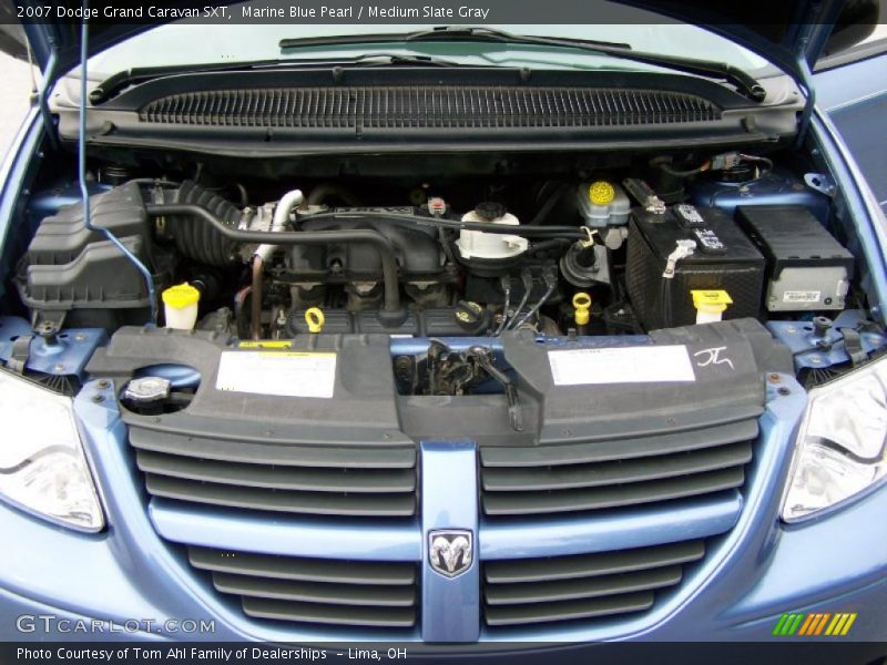 Marine Blue Pearl / Medium Slate Gray 2007 Dodge Grand Caravan SXT