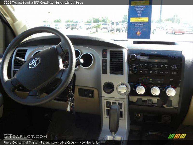 Super White / Beige 2008 Toyota Tundra SR5 CrewMax