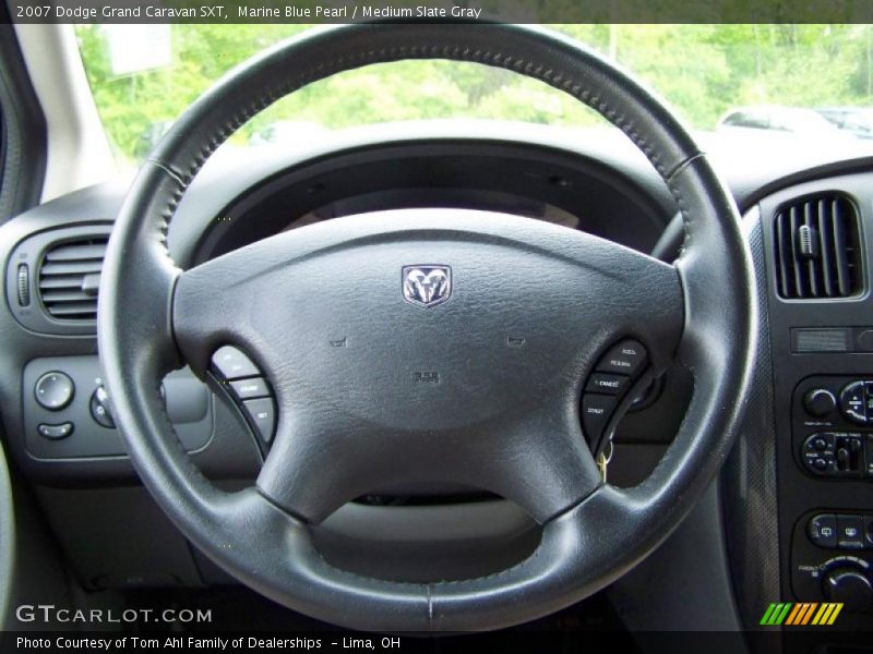 Marine Blue Pearl / Medium Slate Gray 2007 Dodge Grand Caravan SXT